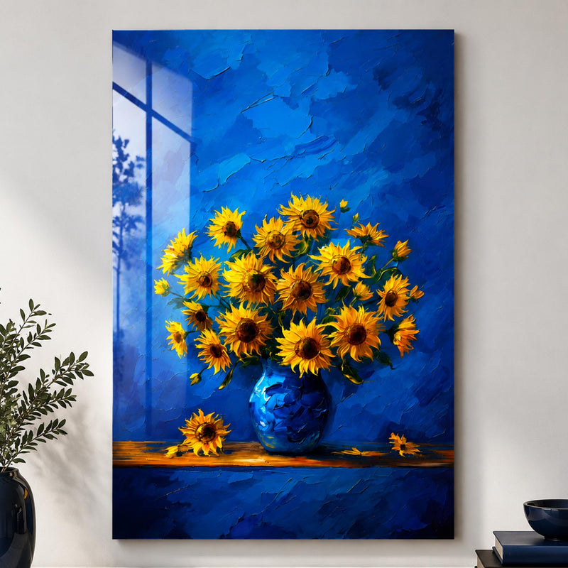 Sunflowers In Blue lifestyle view