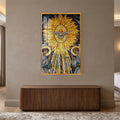 Radiant Holy Spirit with gold frame