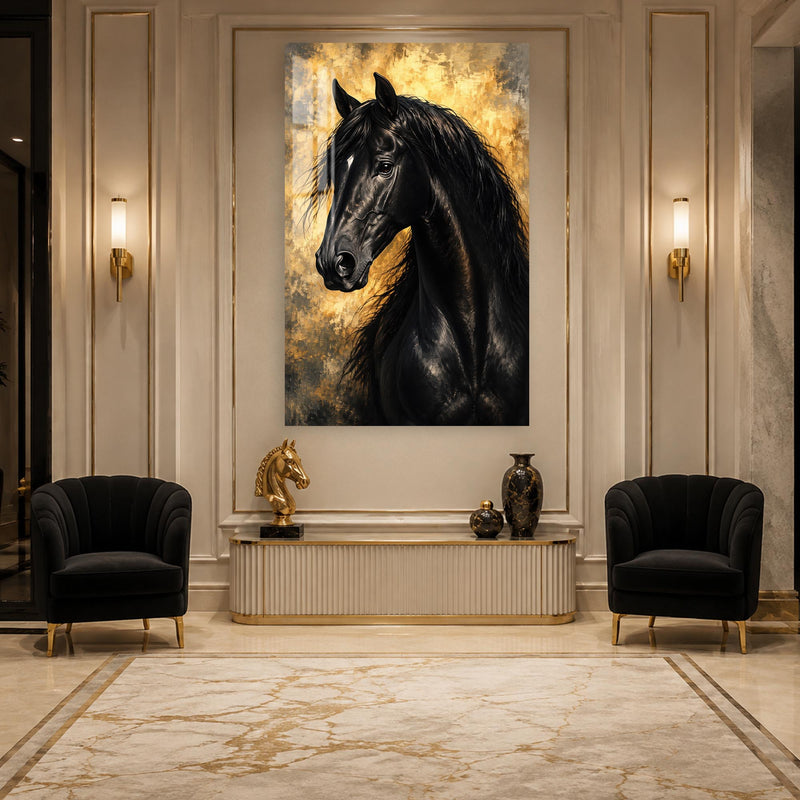 Black Stallion Portrait lifestyle view