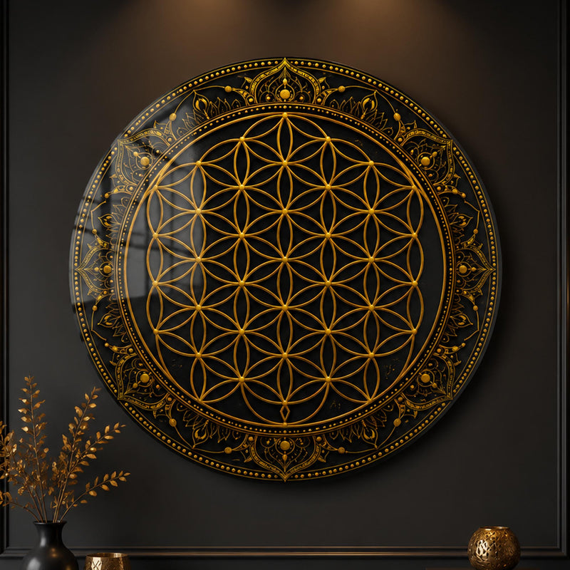 Golden Flower of Life lifestyle view