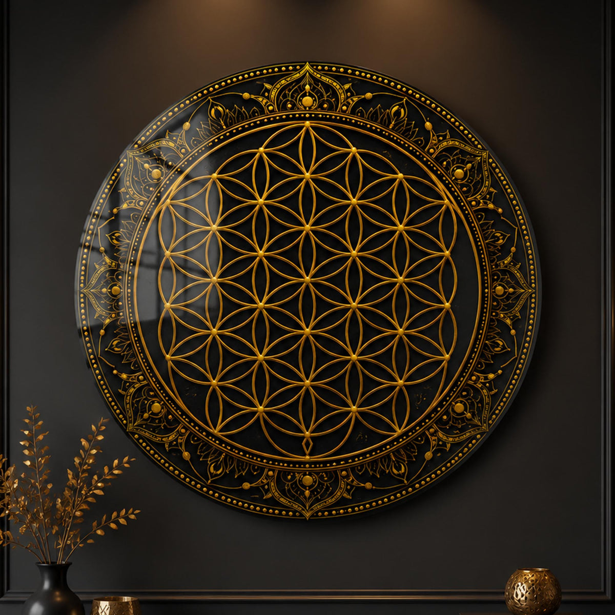 Golden Flower of Life lifestyle view