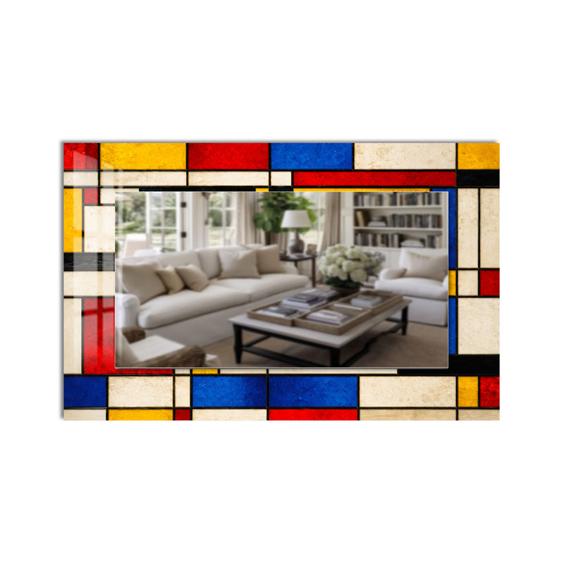 Mondrian Mosaic product shot on white background