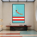 Retro High Dive with black frame