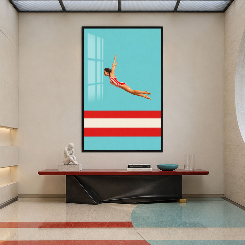 Retro High Dive with black frame