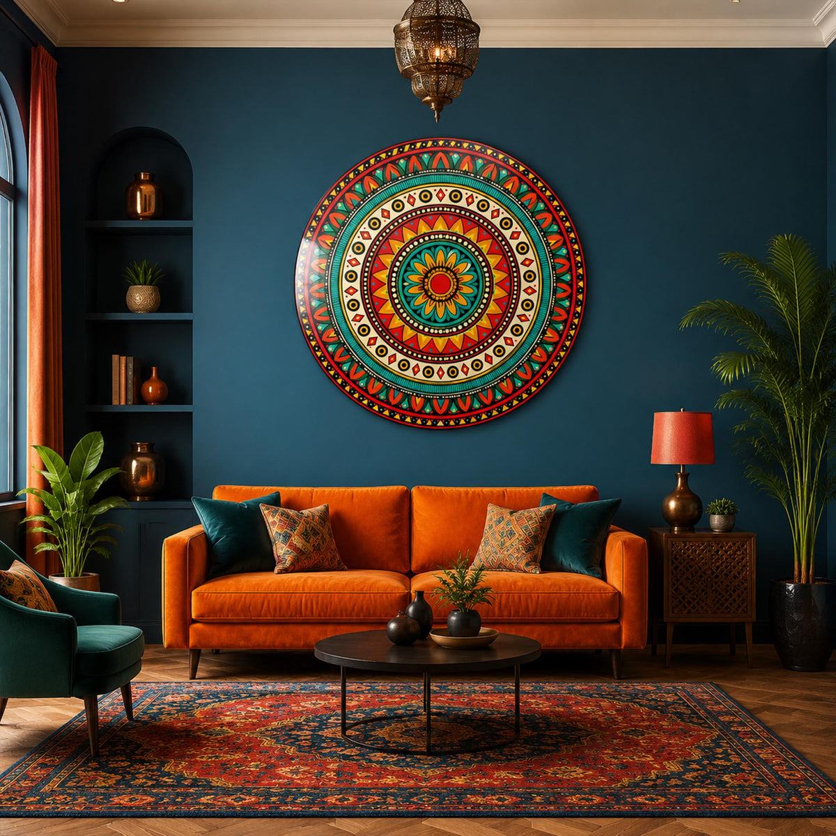 Vibrant Tribal Mandala lifestyle view