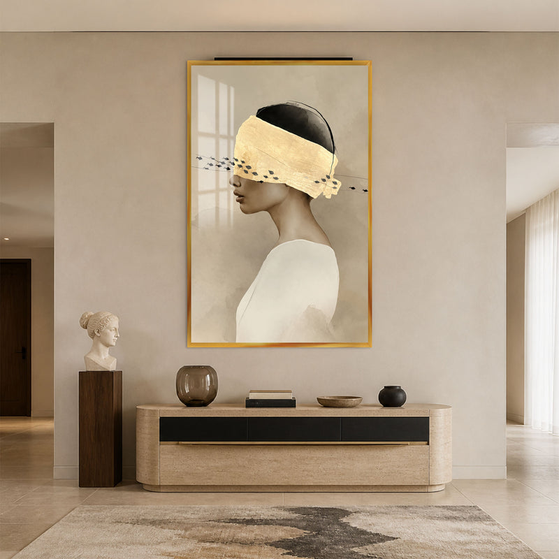 Hidden Horizon with gold frame