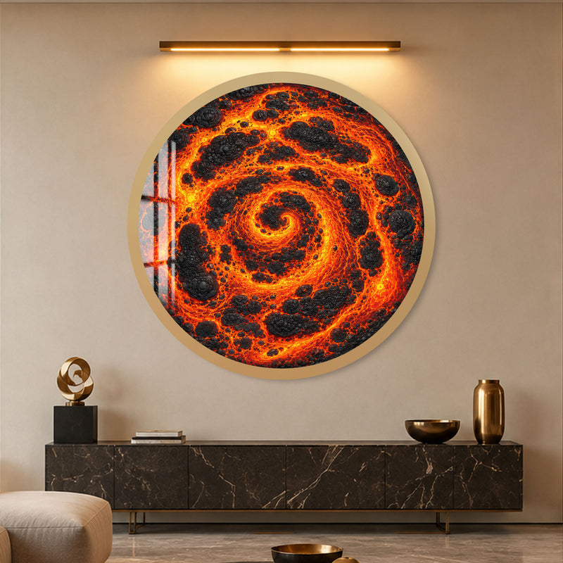 Molten Vortex with gold frame