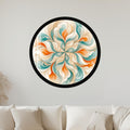 Petal Whirl with gold frame