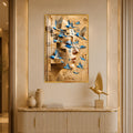 Blue Birds Of Imagination with gold frame