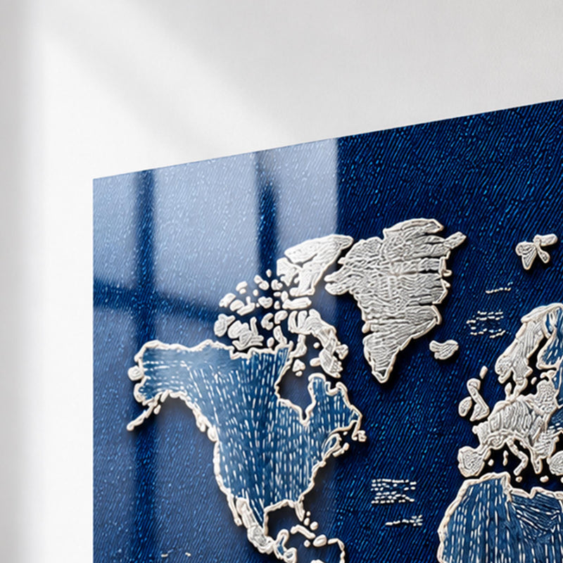 Denim World Map lifestyle view