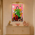 Owl Garden Muse with silver frame