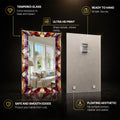 Prismatic Jewel Mosaic — tempered glass, ultra HD print, ready to hang