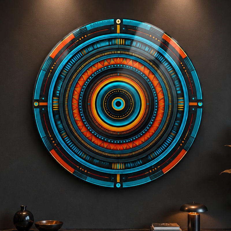 Neon Circuit Mandala lifestyle view