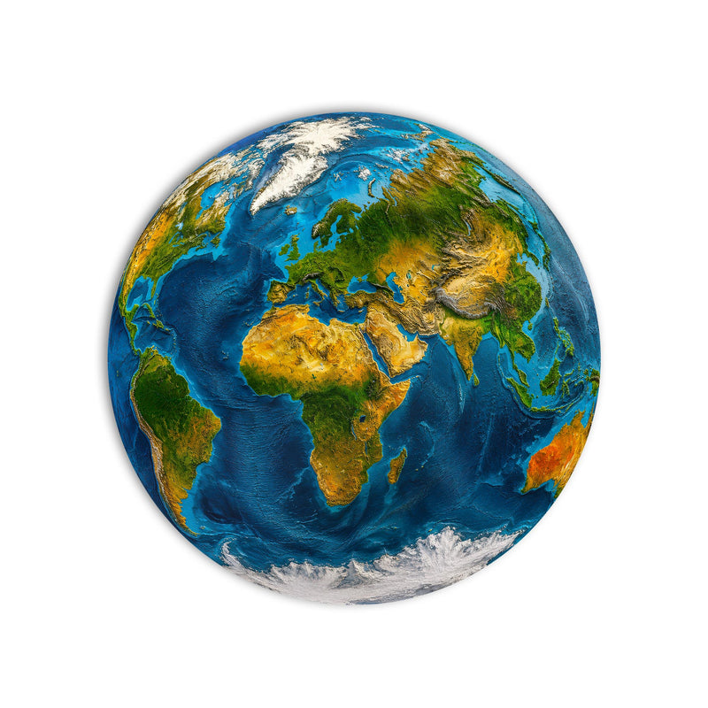Vivid Earth Globe product shot on white background