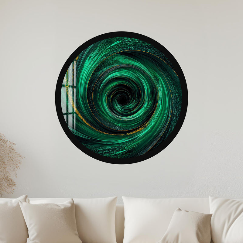 Emerald Vortex with black frame