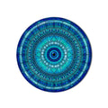 Turquoise Filigree Evil Eye Mandala product shot on white background