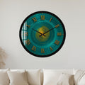Emerald Roman Numerals with black frame