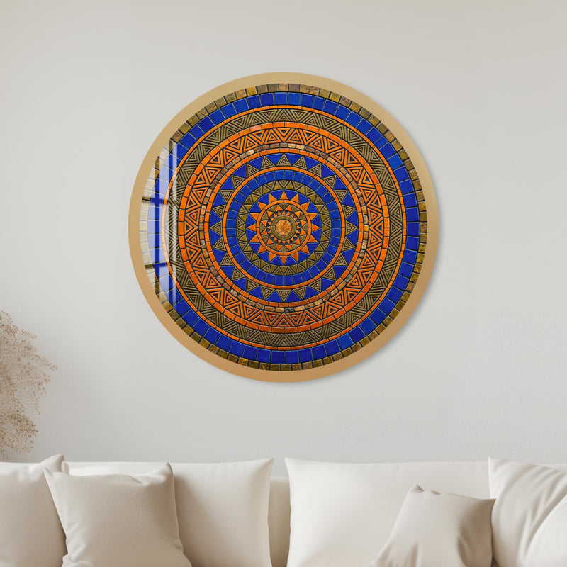 Sahara Mandala with black frame