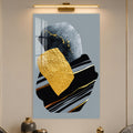 Golden Stone Composition in a modern room
