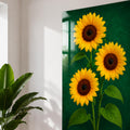 Golden Sunflower Trio lifestyle view