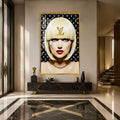 Artronauts Glass Print 12x18 cm | 4.7"x7.1" / Gold Golden Fashion Icon Glass Wall Art