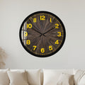 Rustic Timber Sunburst with black frame