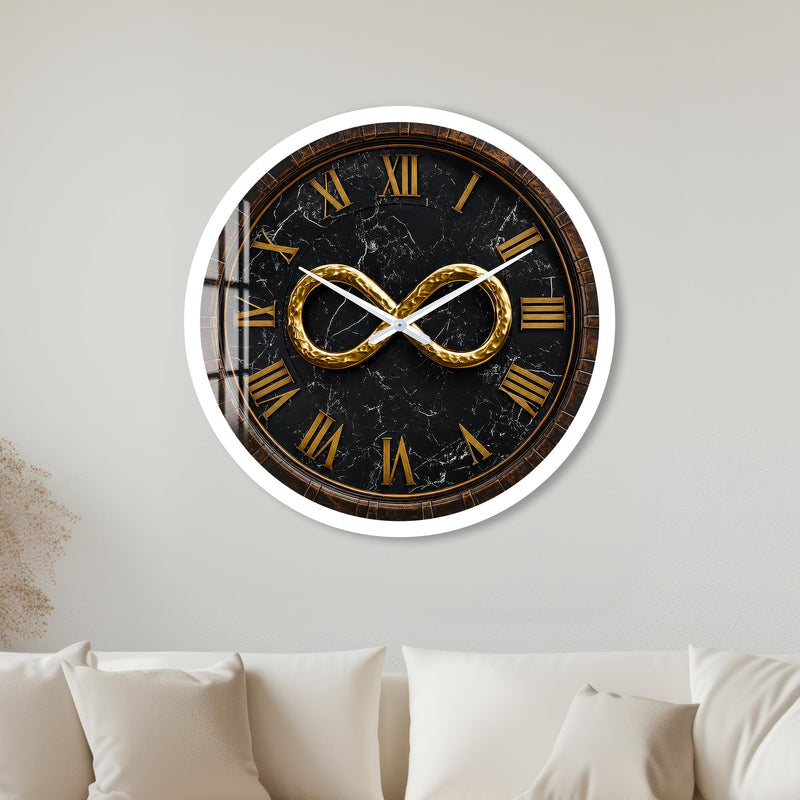 Golden Infinity Marble with white frame