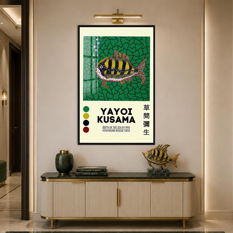 Dotted Deep Sea Fish with black frame