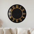 Golden Numeral Elegance with black frame