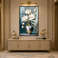 Ivory Magnolia Elegance with black frame