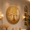 Golden Swirl Celtic Tree lifestyle view