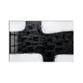 Artronauts Glass Print Monochrome Cross Abstraction Glass Wall Art