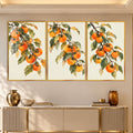 Persimmon Branch with gold frame