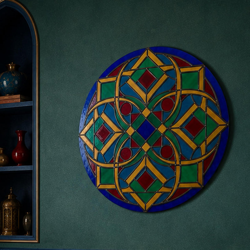Leaded Glass Star Cross lifestyle view