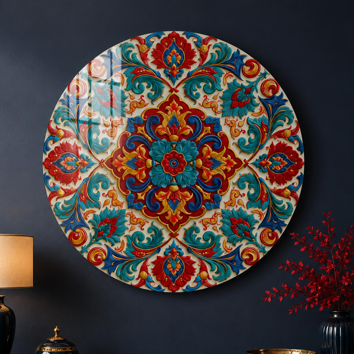 Ornate Floral Medallion lifestyle view