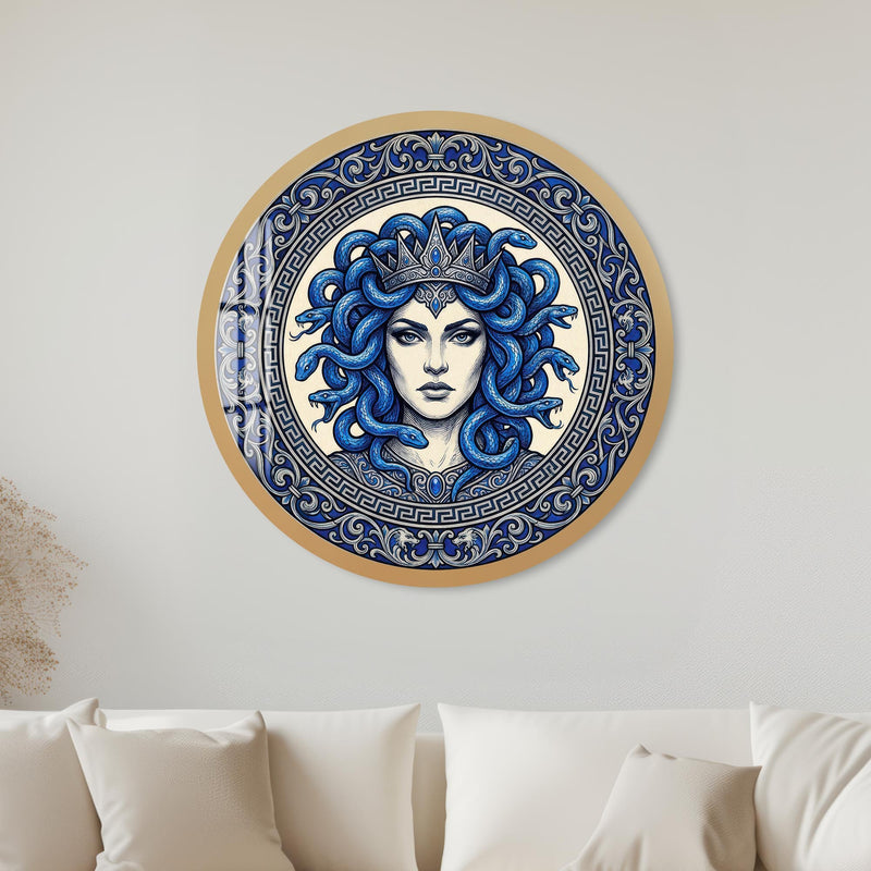 Sapphire Medusa with black frame