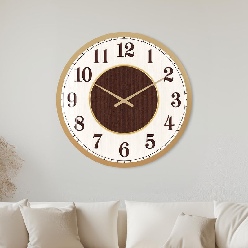 Classic Coffee Dial with gold frame