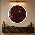 Molten Lava Flow with white frame