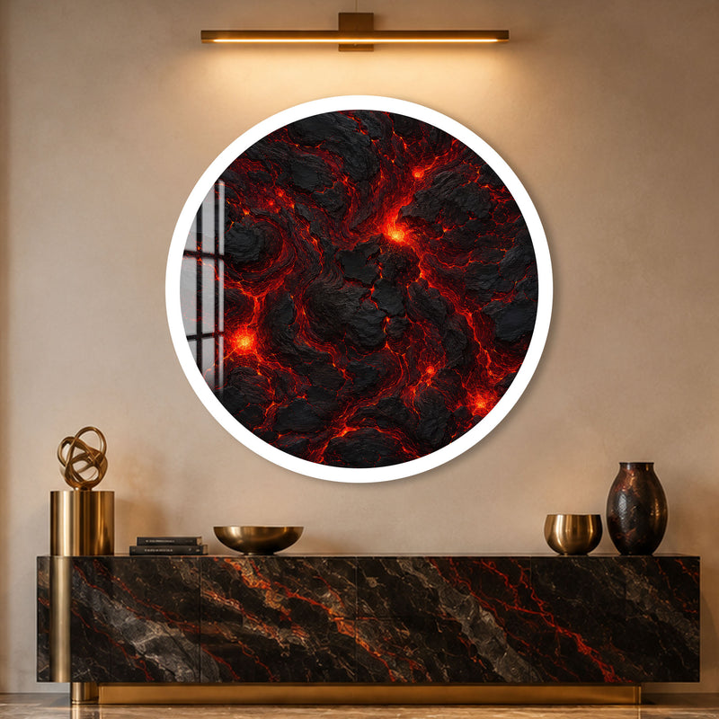 Molten Lava Flow with white frame