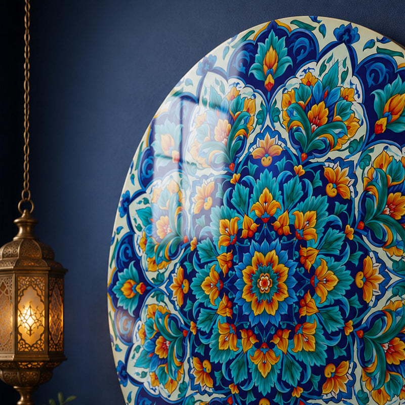 Turquoise Floral Mandala lifestyle view