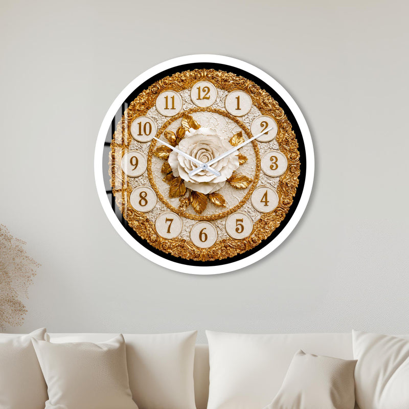 Regal Golden Rose with white frame