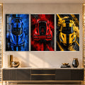 Supercar Colour Burst with silver frame