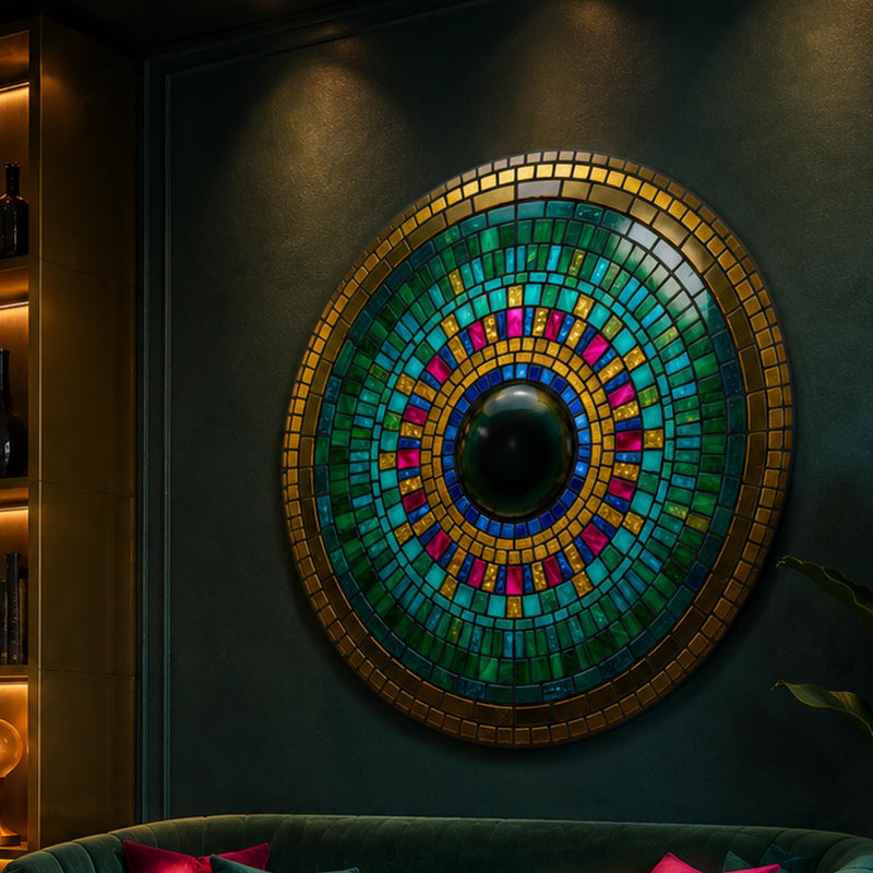 Concentric Emerald Iris Mandala lifestyle view