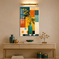 Golden Berry Still Life with silver frame