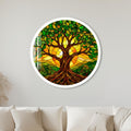 Sunlit Tree Of Life with white frame