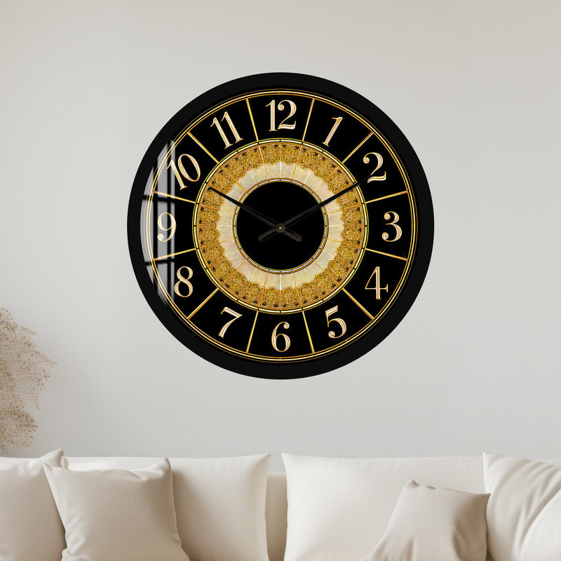 Ornate Gold Dial with black frame