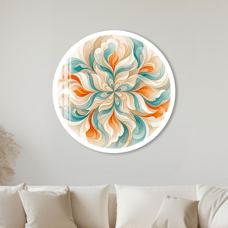 Petal Whirl with white frame