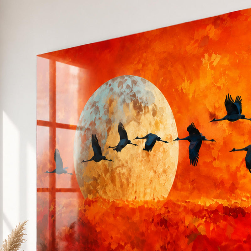 Moonlit Crane Migration lifestyle view