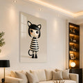Striped Cat Girl angled lifestyle view