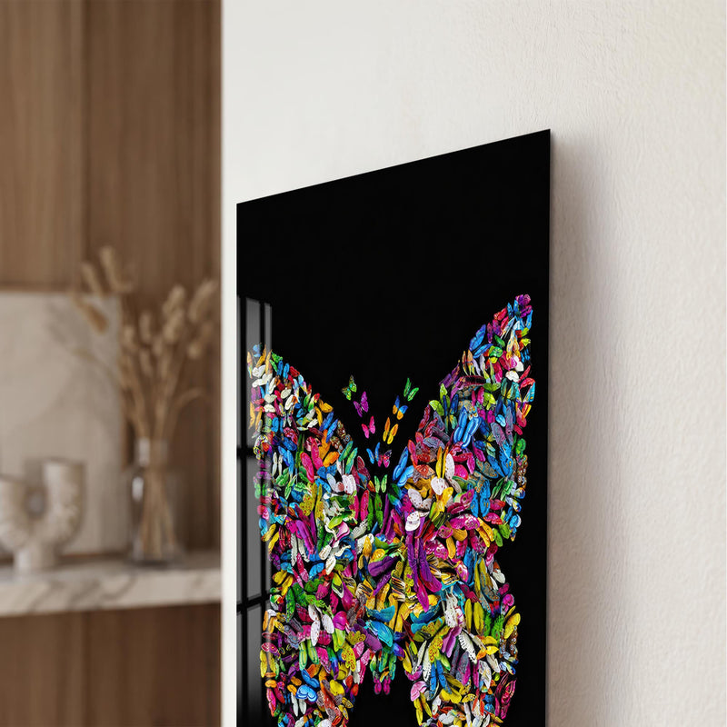 Artronauts Glass Print Butterfly Ascension Glass Wall Art